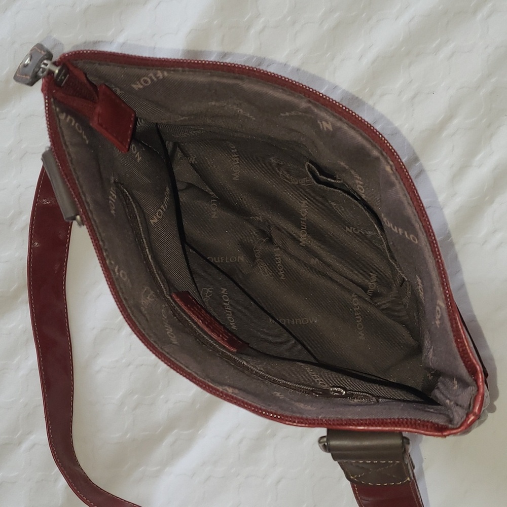 Red Leather Crossbody Bag - Picture 6 of 11